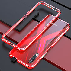 Coque Bumper Luxe Aluminum Metal Etui pour Huawei Honor 9X Rouge