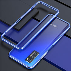 Coque Bumper Luxe Aluminum Metal Etui pour Huawei Honor V30 5G Bleu