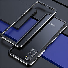 Coque Bumper Luxe Aluminum Metal Etui pour Huawei Honor View 30 5G Argent