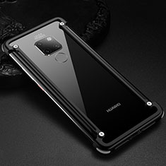 Coque Bumper Luxe Aluminum Metal Etui pour Huawei Mate 20 Noir