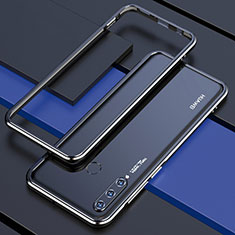 Coque Bumper Luxe Aluminum Metal Etui pour Huawei P30 Lite New Edition Noir