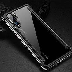 Coque Bumper Luxe Aluminum Metal Etui pour Huawei P30 Pro Noir