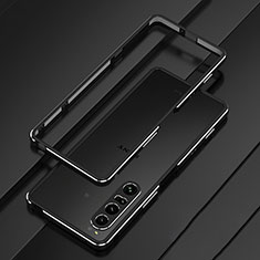 Coque Bumper Luxe Aluminum Metal Etui pour Sony Xperia 1 IV Noir
