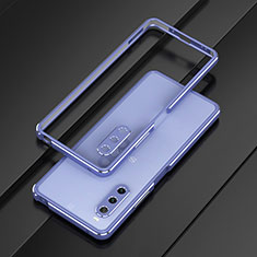Coque Bumper Luxe Aluminum Metal Etui pour Sony Xperia 10 V Violet Clair