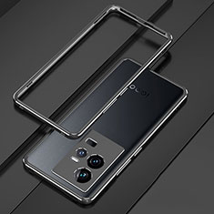 Coque Bumper Luxe Aluminum Metal Etui pour Vivo iQOO 11 5G Noir