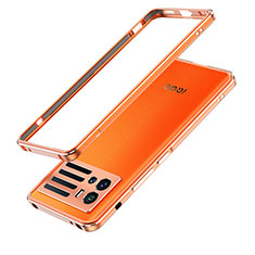 Coque Bumper Luxe Aluminum Metal Etui pour Vivo iQOO 9 5G Orange