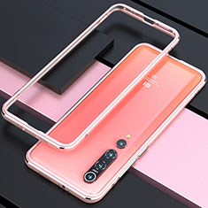Coque Bumper Luxe Aluminum Metal Etui pour Xiaomi Mi 10 Or Rose