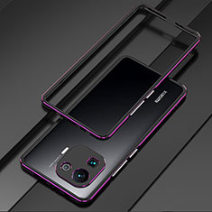 Coque Bumper Luxe Aluminum Metal Etui pour Xiaomi Mi 11 Pro 5G Violet