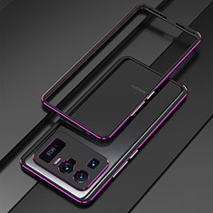 Coque Bumper Luxe Aluminum Metal Etui pour Xiaomi Mi 11 Ultra 5G Violet
