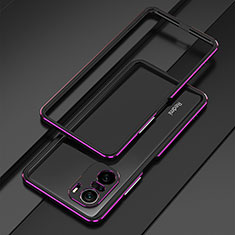 Coque Bumper Luxe Aluminum Metal Etui pour Xiaomi Mi 11X 5G Violet