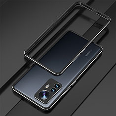 Coque Bumper Luxe Aluminum Metal Etui pour Xiaomi Mi 12 5G Noir