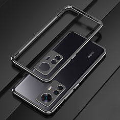 Coque Bumper Luxe Aluminum Metal Etui pour Xiaomi Mi 12T 5G Noir