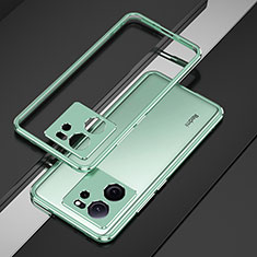 Coque Bumper Luxe Aluminum Metal Etui pour Xiaomi Mi 13T 5G Vert