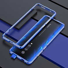 Coque Bumper Luxe Aluminum Metal Etui pour Xiaomi Mi 9T Bleu