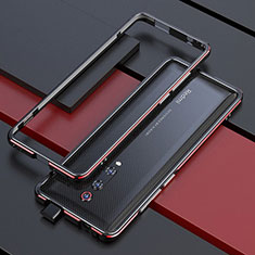 Coque Bumper Luxe Aluminum Metal Etui pour Xiaomi Mi 9T Pro Rouge et Noir