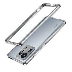 Coque Bumper Luxe Aluminum Metal Etui pour Xiaomi Mi Mix 4 5G Gris