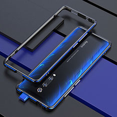 Coque Bumper Luxe Aluminum Metal Etui pour Xiaomi Redmi K20 Bleu et Noir