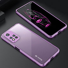 Coque Bumper Luxe Aluminum Metal Etui S01 pour Xiaomi Mi 11i 5G (2022) Violet Clair