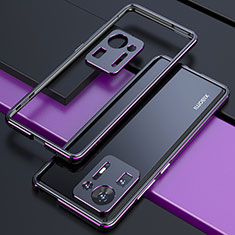 Coque Bumper Luxe Aluminum Metal Etui S01 pour Xiaomi Mi Mix 4 5G Violet