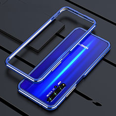 Coque Bumper Luxe Aluminum Metal Etui T01 pour Huawei Honor 20 Bleu