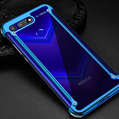 Coque Bumper Luxe Aluminum Metal Etui T01 pour Huawei Honor V20 Bleu