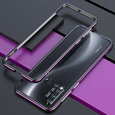 Coque Bumper Luxe Aluminum Metal Etui T01 pour Huawei Nova 5i Violet