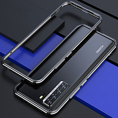 Coque Bumper Luxe Aluminum Metal Etui T01 pour Huawei Nova 7 SE 5G Noir