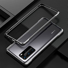 Coque Bumper Luxe Aluminum Metal Etui T01 pour Huawei P40 Pro Noir