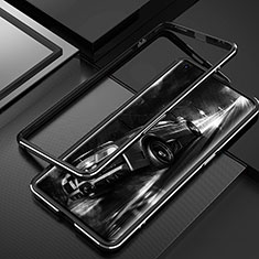 Coque Bumper Luxe Aluminum Metal Etui T01 pour Oppo Find X2 Noir