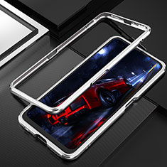 Coque Bumper Luxe Aluminum Metal Etui T01 pour Realme X50 Pro 5G Argent