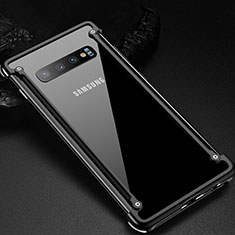 Coque Bumper Luxe Aluminum Metal Etui T01 pour Samsung Galaxy S10 5G Noir