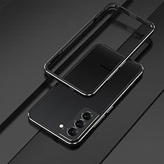 Coque Bumper Luxe Aluminum Metal Etui T01 pour Samsung Galaxy S21 5G Noir
