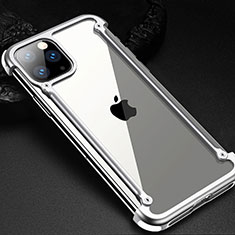Coque Bumper Luxe Aluminum Metal Etui T02 pour Apple iPhone 11 Pro Argent