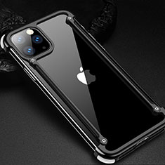 Coque Bumper Luxe Aluminum Metal Etui T02 pour Apple iPhone 11 Pro Max Noir