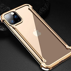 Coque Bumper Luxe Aluminum Metal Etui T02 pour Apple iPhone 11 Pro Max Or