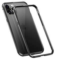 Coque Bumper Luxe Aluminum Metal Etui T02 pour Apple iPhone 12 Pro Noir