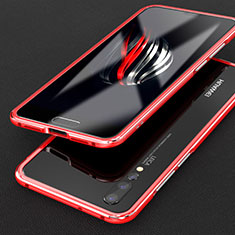 Coque Bumper Luxe Aluminum Metal Etui T02 pour Huawei P20 Pro Rouge