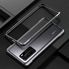 Coque Bumper Luxe Aluminum Metal Etui T04 pour Huawei P40 Noir
