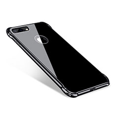 Coque Bumper Luxe Aluminum Metal Miroir Housse Etui M01 pour Apple iPhone 7 Plus Noir