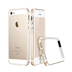 Coque Bumper Luxe Aluminum Metal pour Apple iPhone 5 Or