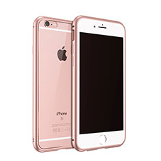 Coque Bumper Luxe Aluminum Metal pour Apple iPhone 6S Or Rose