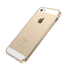 Coque Bumper Luxe Aluminum Metal pour Apple iPhone SE Or