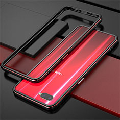 Coque Bumper Luxe Aluminum Metal pour Oppo R15X Rouge et Noir