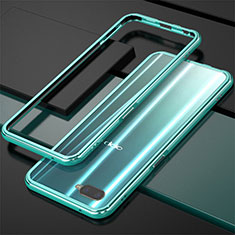 Coque Bumper Luxe Aluminum Metal pour Oppo RX17 Neo Cyan