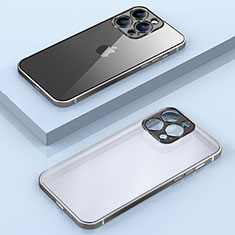 Coque Bumper Luxe Metal et Plastique Etui Housse avec Mag-Safe Magnetic Magnetique JB1 pour Apple iPhone 14 Pro Noir