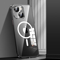 Coque Bumper Luxe Metal et Plastique Etui Housse avec Mag-Safe Magnetic Magnetique JL1 pour Apple iPhone 13 Noir