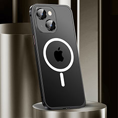 Coque Bumper Luxe Metal et Plastique Etui Housse avec Mag-Safe Magnetic Magnetique JL2 pour Apple iPhone 13 Noir