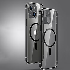 Coque Bumper Luxe Metal et Plastique Etui Housse avec Mag-Safe Magnetic Magnetique JL3 pour Apple iPhone 13 Noir