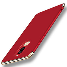 Coque Bumper Luxe Metal et Plastique Etui Housse avec Support Bague Anneau A01 pour Huawei G10 Rouge