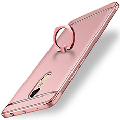Coque Bumper Luxe Metal et Plastique Etui Housse avec Support Bague Anneau A01 pour Xiaomi Redmi Note 4 Or Rose